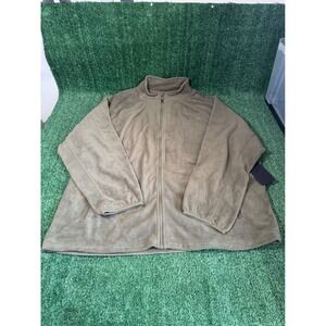 Fabletics The Pine City Full Zip Fleece Jacket Mens 3X Olive Green